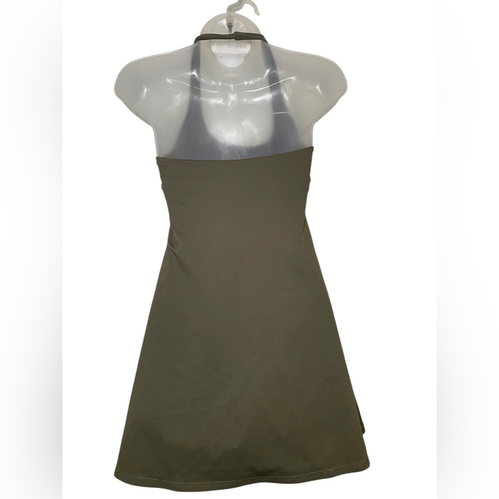 Halara Softlyzero™ Plush Halter New NWT Green Backless Active Dress Size XS - Picture 4 of 7